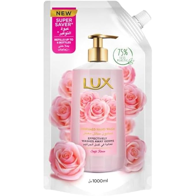 Lux إعادة تعبئة صابون اليد المعطر لكس سوفت روز 1 كجم - Image 1